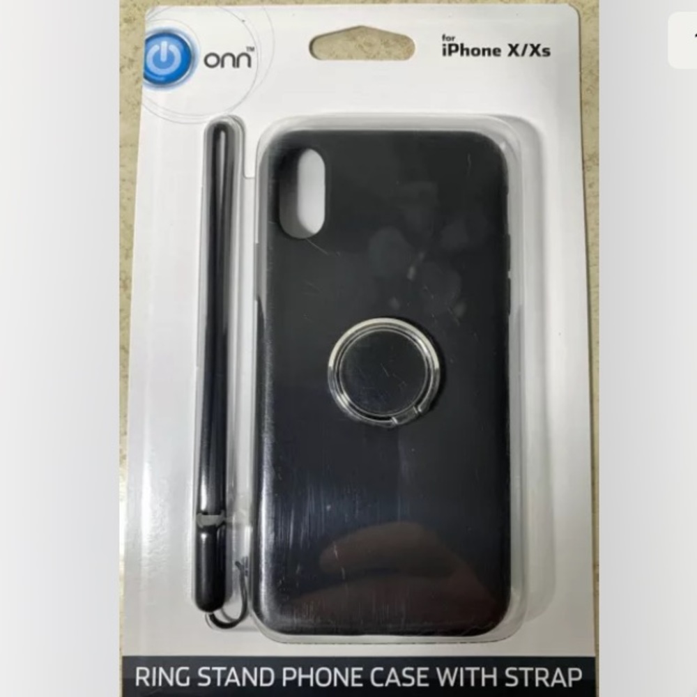 💜Onn iPhone X/XS Ring Stand PhoneCase W/Strap